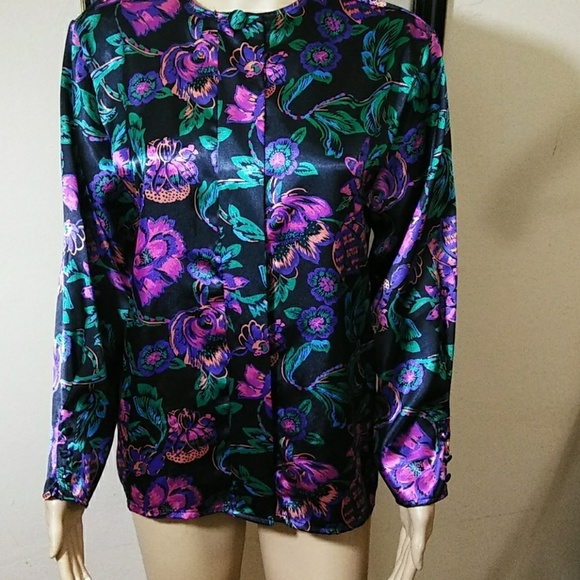 Oscar de la Renta Flower Blouse HOST PICK‎